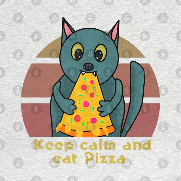 Keep calm and eat Pizza by Antiope